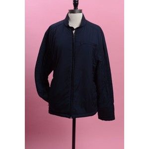 Calvin Klein Navy Blue Coat, Size Large